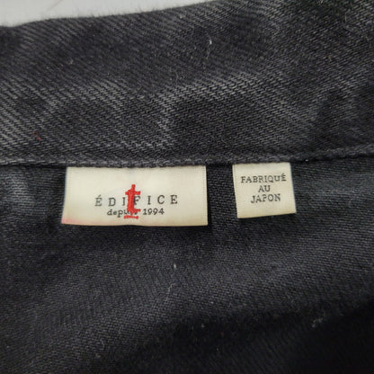 【中古品】【メンズ】 EDIFICE エディフィス BLACK DENIM JACKET 23-011-300-9110-3-0 ブラックデニムジャケット アウター 147-250224-as-02-izu サイズ：M カラー：ブラック 万代Net店