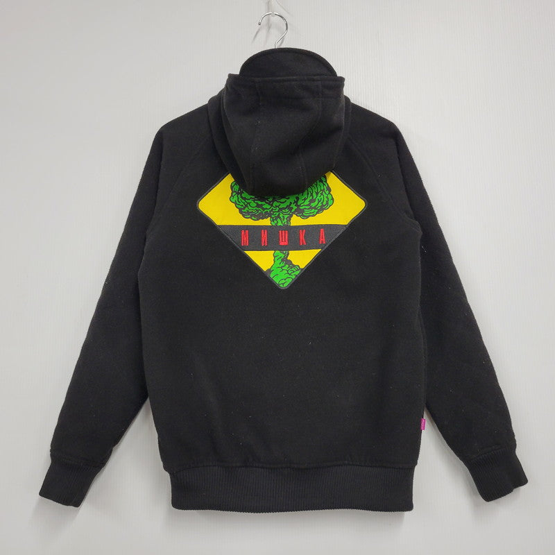 【中古品】【メンズ】 MISHKA ミシカ BOTH SIDES HOODED STADIUM JACKET ボスサイド フーデッド スタジアムジャケット スタジャン アウター 142-250224-as-04-izu サイズ：S カラー：ブラック 万代Net店