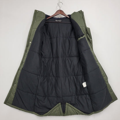 【中古品】【メンズ】  UNDER ARMOUR アンダーアーマー HOODED LONG COAT 1358831 フーデッド ロングコート ジャケット アウター 148-250224-as-05-izu サイズ：L カラー：グリーン 万代Net店