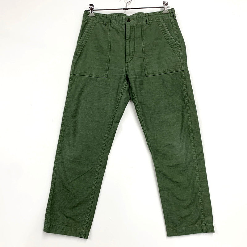 【中古品】【メンズ】 orSlow オアスロウ US ARMY FATIGUE PANTS ユーエス アーミー ファティーグパンツ ズボン ボトムス 151-250221-ay-17-izu サイズ：XL(4) カラー：グリーン 万代Net店