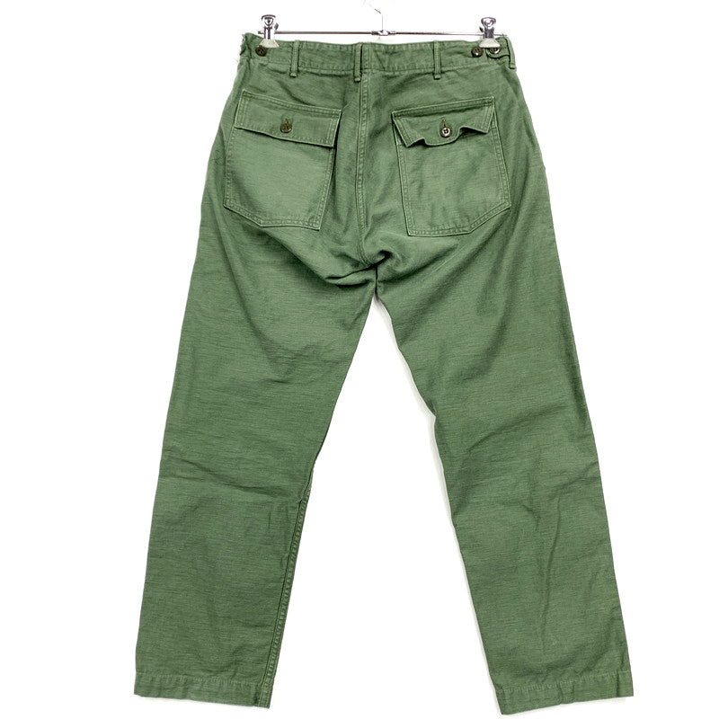 【中古品】【メンズ】 orSlow オアスロウ US ARMY FATIGUE PANTS ユーエス アーミー ファティーグパンツ ズボン ボトムス 151-250221-ay-17-izu サイズ：XL(4) カラー：グリーン 万代Net店