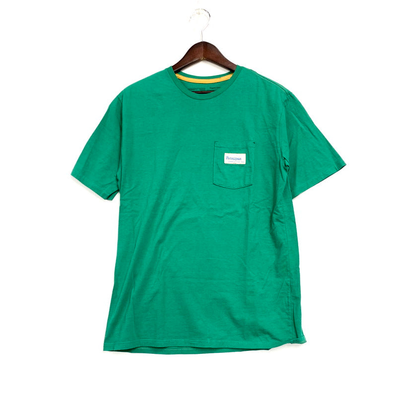 【中古美品】【メンズ】 patagonia パタゴニア ORGANIC COTTON WATER PEOPLE SS TEE 37734SP24 オーガニックコットン ウォーター ピープル ショートスリーブ Tシャツ 2024年製 半袖 トップス 144-250222-as-09-izu サイズ：S カラー：グリーン 万代Net店