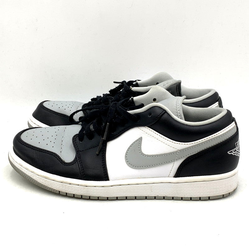 【中古品】【メンズ】 NIKE ナイキ AIR JORDAN 1 LOW 553558-039 エアジョーダン1 ロー スニーカー シューズ 靴 160-250222-as-03-izu サイズ：27cm カラー：BLACK/BLACK-LT SMOKE GREY-WHITE 万代Net店