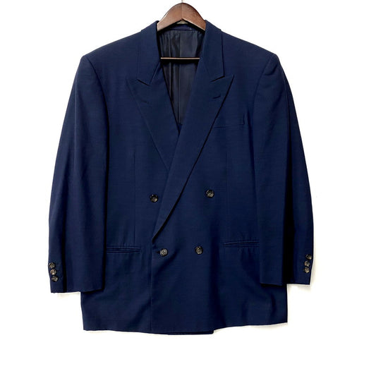 【中古品】【メンズ】  COMME DES GARCONS HOMME DEUX コムデギャルソンオムドゥ 90S DOUBLE BREASTED TAILORED JACKET DJ-31009S AD1993 ダブル ブレステッド テーラードジャケット 140-250223-as-17-izu サイズ：S カラー：ネイビー 万代Net店