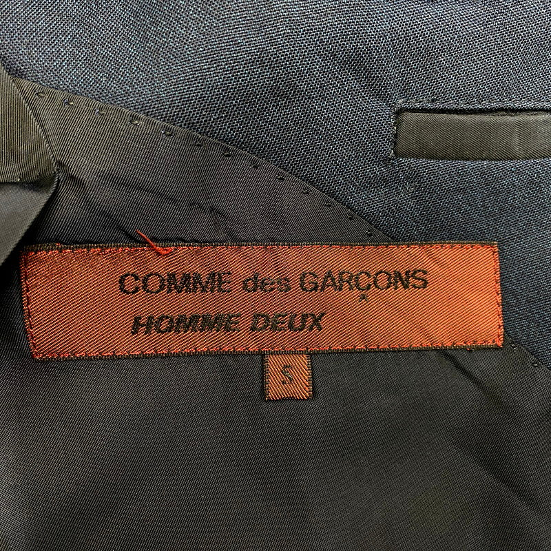 【中古品】【メンズ】  COMME DES GARCONS HOMME DEUX コムデギャルソンオムドゥ 90S DOUBLE BREASTED TAILORED JACKET DJ-31009S AD1993 ダブル ブレステッド テーラードジャケット 140-250223-as-17-izu サイズ：S カラー：ネイビー 万代Net店