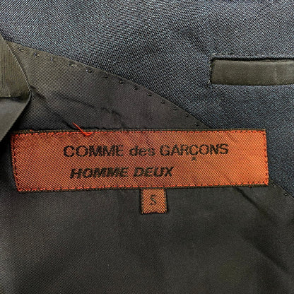 【中古品】【メンズ】  COMME DES GARCONS HOMME DEUX コムデギャルソンオムドゥ 90S DOUBLE BREASTED TAILORED JACKET DJ-31009S AD1993 ダブル ブレステッド テーラードジャケット 140-250223-as-17-izu サイズ：S カラー：ネイビー 万代Net店