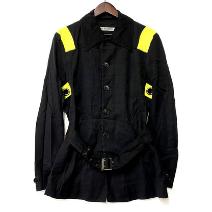 【中古品】【レディース】 DIRK BIKKEMBERGS ダークビッケンバーグ BELTED COAT ベルテッドコート イタリア製 アウター 168-250223-as-15-izu サイズ：46 カラー：ブラック 万代Net店