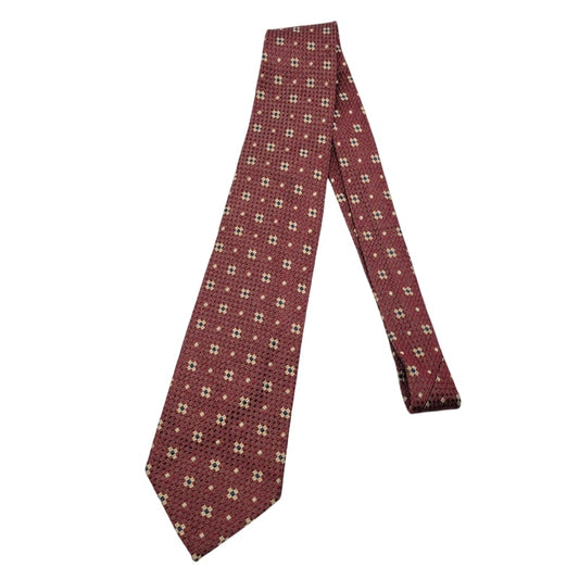 【中古品】【メンズ】 SILK NECKTIE シルクネクタイ 小物 208-250222-as-34-izu カラー：レッド系 万代Net店