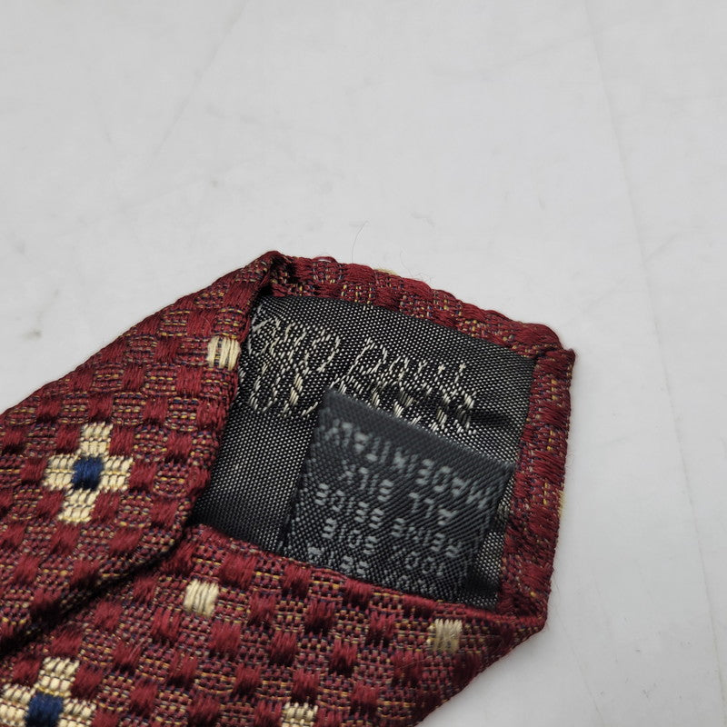 【中古品】【メンズ】 SILK NECKTIE シルクネクタイ 小物 208-250222-as-34-izu カラー：レッド系 万代Net店