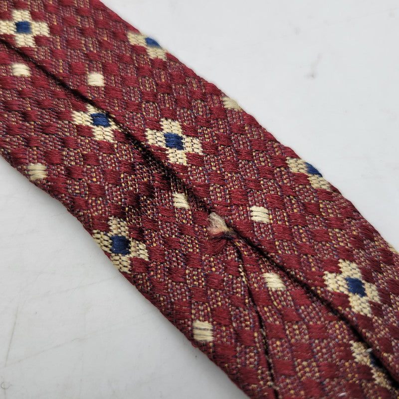 【中古品】【メンズ】 SILK NECKTIE シルクネクタイ 小物 208-250222-as-34-izu カラー：レッド系 万代Net店