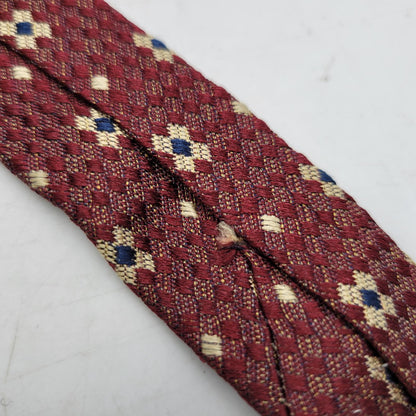 【中古品】【メンズ】 SILK NECKTIE シルクネクタイ 小物 208-250222-as-34-izu カラー：レッド系 万代Net店