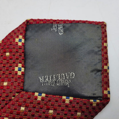 【中古品】【メンズ】 SILK NECKTIE シルクネクタイ 小物 208-250222-as-34-izu カラー：レッド系 万代Net店