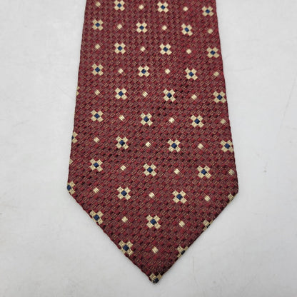 【中古品】【メンズ】 SILK NECKTIE シルクネクタイ 小物 208-250222-as-34-izu カラー：レッド系 万代Net店