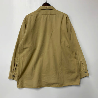 【中古品】【メンズ】 BRONZE AGE ブロンズエイジ 80S WORK SHIRT ワークシャツ USA製 長袖 トップス 146-250222-as-26-izu サイズ：L カラー：ベージュ 万代Net店