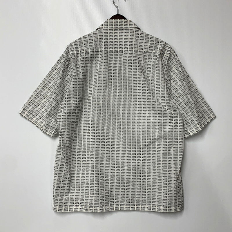 【中古品】【メンズ】  MAISON MARGIELA メゾン マルジェラ 19AW FRAGILE PRINT VACATION SHIRT S50DL0385 プリント バケーション シャツ 半袖 トップス 141-250222-as-19-izu サイズ：43 カラー：ホワイト系 万代Net店