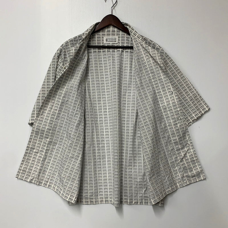 【中古品】【メンズ】  MAISON MARGIELA メゾン マルジェラ 19AW FRAGILE PRINT VACATION SHIRT S50DL0385 プリント バケーション シャツ 半袖 トップス 141-250222-as-19-izu サイズ：43 カラー：ホワイト系 万代Net店