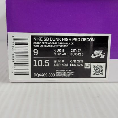 【中古美品】【メンズ】 NIKE SB ナイキエスビー DUNK HIGH PRO DECON DQ4489-300 ダンク ハイ プロ ディーコン スニーカー シューズ 靴 160-250223-as-11-izu サイズ：27cm カラー：GORGE GREEN/GORGE GREEN-BLACK 万代Net店