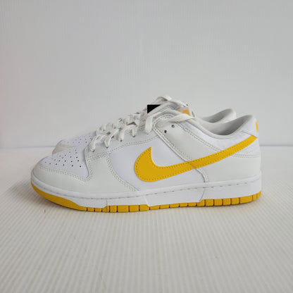 【中古美品】【メンズ】 NIKE ナイキ DUNK LOW RETRO DV0831-110 ダンク ロー レトロ スニーカー シューズ 靴 160-250223-as-10-izu サイズ：27cm カラー：WHITE/UNIVERSITY GOLD 万代Net店