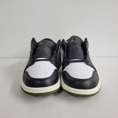 【中古美品】【メンズ】 NIKE ナイキ AIR JORDAN 1 LOW 553558-092 エア ジョーダン 1 ロー スニーカー シューズ 靴 160-250223-as-08-izu サイズ：27cm カラー：BLACK/WHITE-MEDIUM OLIVE 万代Net店