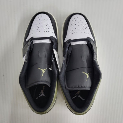 【中古美品】【メンズ】 NIKE ナイキ AIR JORDAN 1 LOW 553558-092 エア ジョーダン 1 ロー スニーカー シューズ 靴 160-250223-as-08-izu サイズ：27cm カラー：BLACK/WHITE-MEDIUM OLIVE 万代Net店