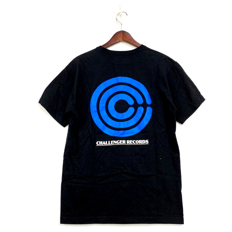 【中古品】【メンズ】 CHALLENGER チャレンジャー RECORDS SS TEE レコード ショートスリーブ Tシャツ 半袖 トップス 142-250301-as-23-izu サイズ：L カラー：ブラック 万代Net店