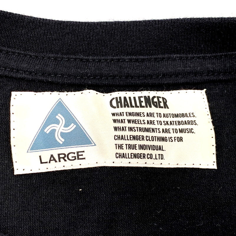 【中古品】【メンズ】 CHALLENGER チャレンジャー RECORDS SS TEE レコード ショートスリーブ Tシャツ 半袖 トップス 142-250301-as-23-izu サイズ：L カラー：ブラック 万代Net店