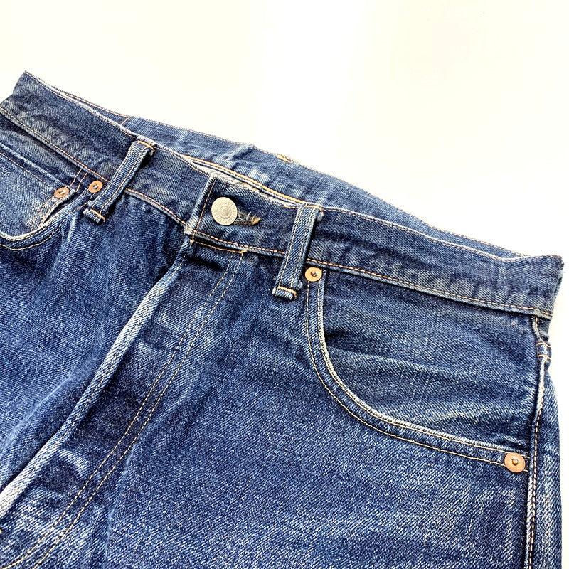 【中古品】【メンズ】 Levi's リーバイス 刻印J09A 日本製 2002年製 BIG-E 00S 55501 DENIM PANTS 00年代 55501 デニムパンツ ズボン ボトムス 157-250223-ma-04-izu サイズ：W33 カラー：インディゴ 万代Net店