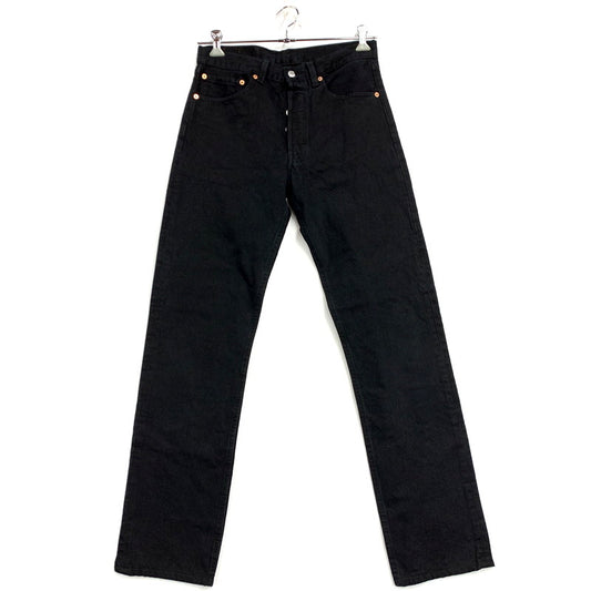 【中古品】【メンズ】 Levi's リーバイス 501-0660 刻印552 1995年製 USA製 後染め SMALL-E 90S 501 BLACK DENIM PANTS 90年代 501 ブラックデニムパンツ ズボン ボトムス 157-250223-ma-10-izu サイズ：31×34 カラー：黒 万代Net店