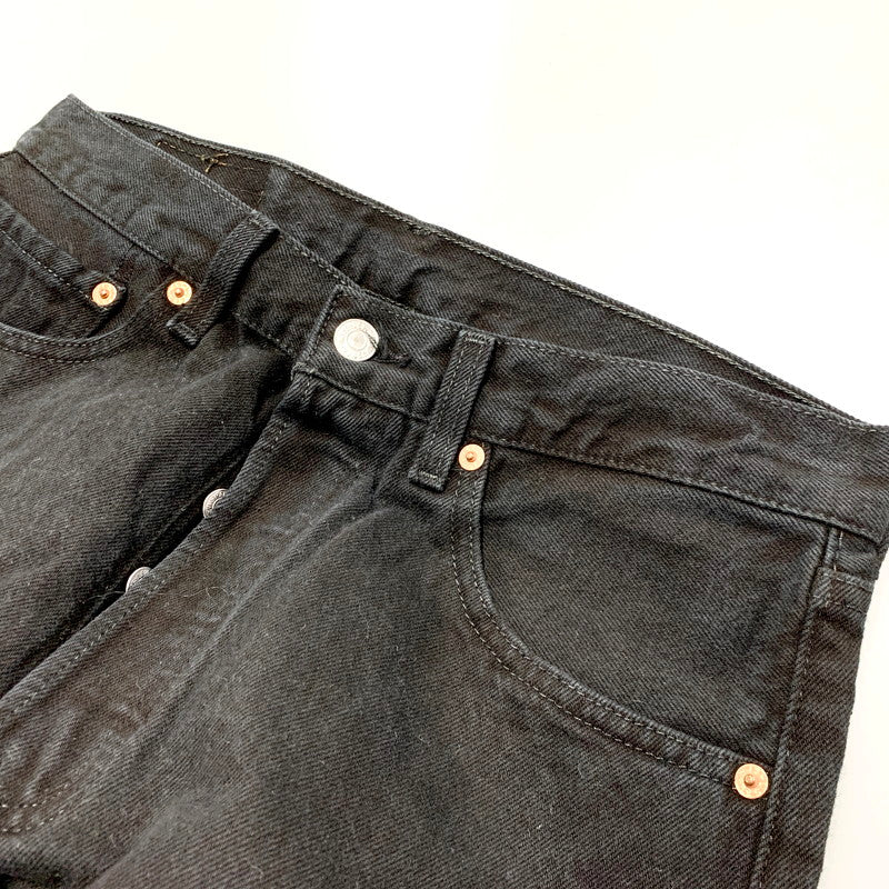 【中古品】【メンズ】 Levi's リーバイス 501-0660 刻印552 1995年製 USA製 後染め SMALL-E 90S 501 BLACK DENIM PANTS 90年代 501 ブラックデニムパンツ ズボン ボトムス 157-250223-ma-10-izu サイズ：31×34 カラー：黒 万代Net店