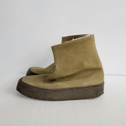 【中古品】【メンズ】 hobo ホーボー × SANDERS サンダース SUEDE CURLING BOOTS 9926LDS スエード カーリング ブーツ シューズ 靴 164-250223-as-03-izu サイズ：7.5 カラー：ベージュ 万代Net店