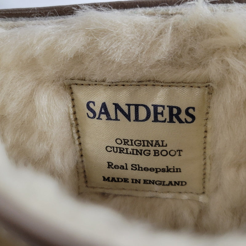 【中古品】【メンズ】 hobo ホーボー × SANDERS サンダース SUEDE CURLING BOOTS 9926LDS スエード カーリング ブーツ シューズ 靴 164-250223-as-03-izu サイズ：7.5 カラー：ベージュ 万代Net店