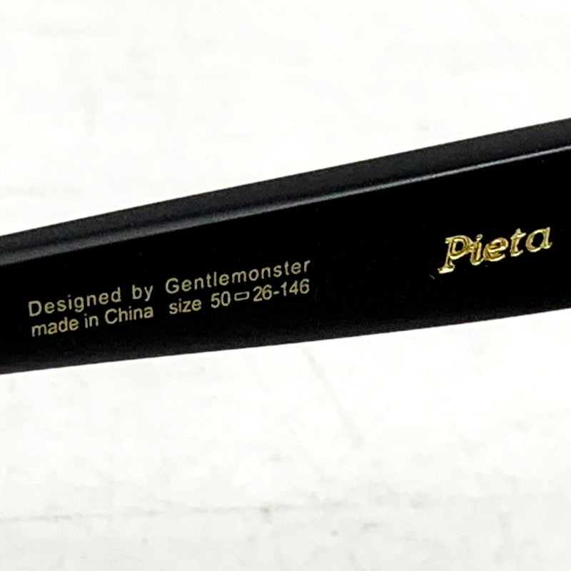 【中古品】【メンズ】  GENTLE MONSTER ジェントルモンスター PIETA SUNGLASSES ピエタ サングラス 眼鏡 アイウェア 服飾雑貨 203-250223-ma-18-izu サイズ：50□26-146 カラー：フレーム：黒 レンズ：紫系 万代Net店