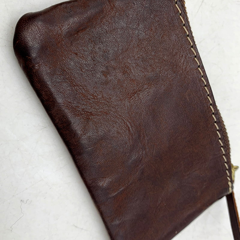 【中古品】【メンズ】  RYU リュウ LEATHER COIN CASE レザーコインケース 財布 ウォレット 小物 201-250224-ma-14-izu カラー：ブラウン 万代Net店