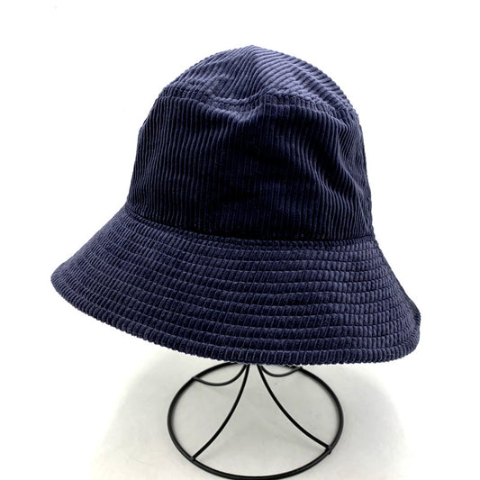 【中古品】【メンズ/レディース】  ULTERIOR アルテリア SUPIMA CORDUROY BUCKET HAT ULHT02-19C05U スーピマ コーデュロイ バケットハット バケハ 帽子 185-250224-as-29-izu サイズ：FREE カラー：ネイビー 万代Net店