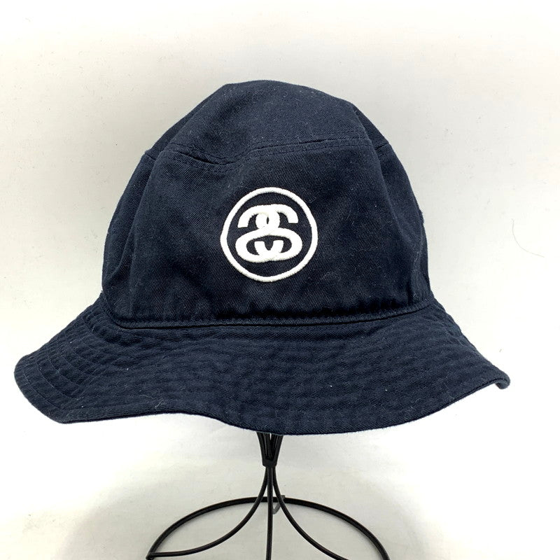 【中古品】【メンズ/レディース】 STUSSY ステューシー SS LINK BUCKET HAT SSリンクバケットハット 帽子 服飾雑貨 185-250224-ma-11-izu サイズ：L/XL カラー：ネイビー 万代Net店