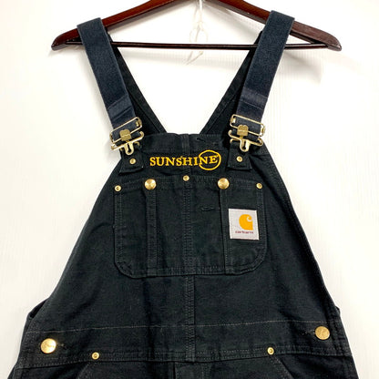 【中古品】【メンズ】 Carhartt カーハート R01 BLK メキシコ製 2015年製 DOUBLE KNEE BIB OVERALL COTTON DUCK ダブルニービブオーバーオール コットンダック ズボン ボトムス サロペット オーバーオール 157-250223-ma-05-izu サイズ：34×30 カラー：黒 万代Net店