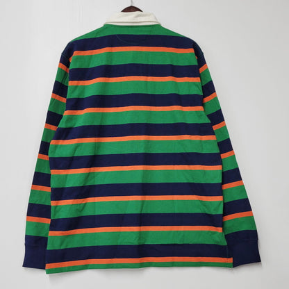 【中古美品】【メンズ】 POLO RALPH LAUREN ポロ・ラルフローレン CLASSIC FIT RUGBY SHIRT クラシックフィットラグビーシャツ トップス 長袖 147-250224-ma-06-izu サイズ：L カラー：マルチ 万代Net店