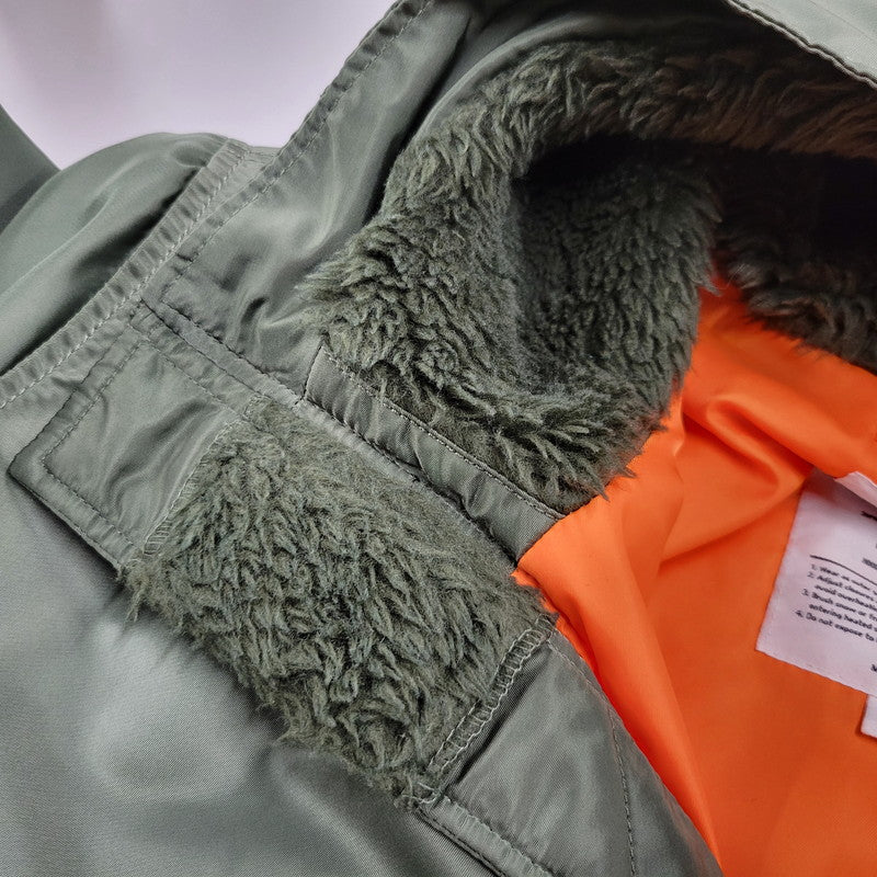 【中古品】【メンズ】 HOODED MA-1 フーデッド ジャケット アウター 149-250708-as-12-izu サイズ：L カラー：オリーブ 万代Net店