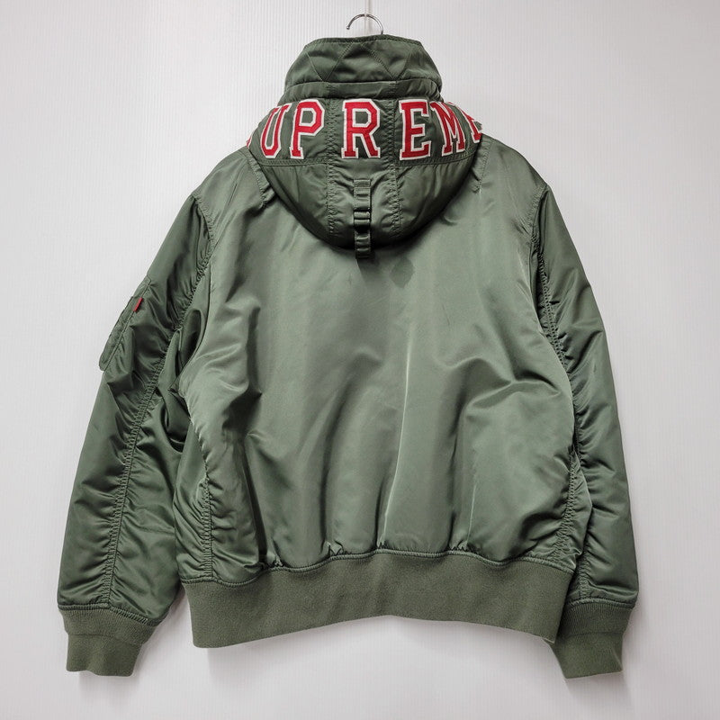 【中古品】【メンズ】 HOODED MA-1 フーデッド ジャケット アウター 149-250708-as-12-izu サイズ：L カラー：オリーブ 万代Net店