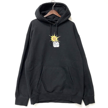 【中古品】【メンズ】 HUF ハフ SIPPIN SUN HOODED SWEATSHIRT フーデッド スウェットシャツ パーカー 長袖 トップス 142-250301-as-08-izu サイズ：XL カラー：ブラック 万代Net店