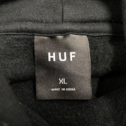 【中古品】【メンズ】 HUF ハフ SIPPIN SUN HOODED SWEATSHIRT フーデッド スウェットシャツ パーカー 長袖 トップス 142-250301-as-08-izu サイズ：XL カラー：ブラック 万代Net店