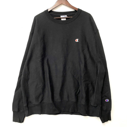 【中古品】【メンズ】 Champion チャンピオン REVERSE WEAVE SWEATSHIRT GF70 BKC リバースウィーブ スウェットシャツ トレーナー 長袖 トップス 146-250301-as-07-izu サイズ：4XL カラー：ブラック 万代Net店