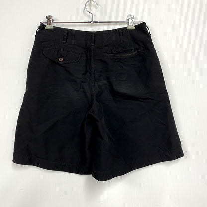 【現状渡し品】【メンズ】 COMME des GARCONS HOMME PLUS コムデギャルソンオムプリュス 14SS POLYESTER RAYON BLEND WIDE SHORT PANTS PM-P074 ポリエステル レーヨン ブレンド ワイド ショートパンツ ボトムス 151-250225-as-12-izu サイズ：M カラー：ブラック 万代Net店