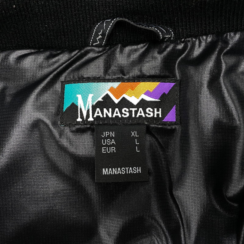 【中古品】【メンズ】 MANASTASH マナスタッシュ MARTY DOWN VEST 792-3252023 マーティー ダウンベスト アウター 144-250301-as-03-izu サイズ：XL カラー：ブラック 万代Net店