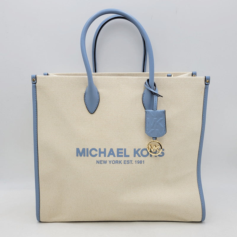 【中古品】【レディース】 Michael Kors マイケルコース 35S2G7ZT3C 2WAY TOTE BAG 2ウェイトートバッグ 鞄 カバン 188-250227-ma-06-izu カラー：青系/オートミール 万代Net店