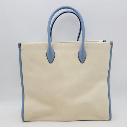 【中古品】【レディース】 Michael Kors マイケルコース 35S2G7ZT3C 2WAY TOTE BAG 2ウェイトートバッグ 鞄 カバン 188-250227-ma-06-izu カラー：青系/オートミール 万代Net店