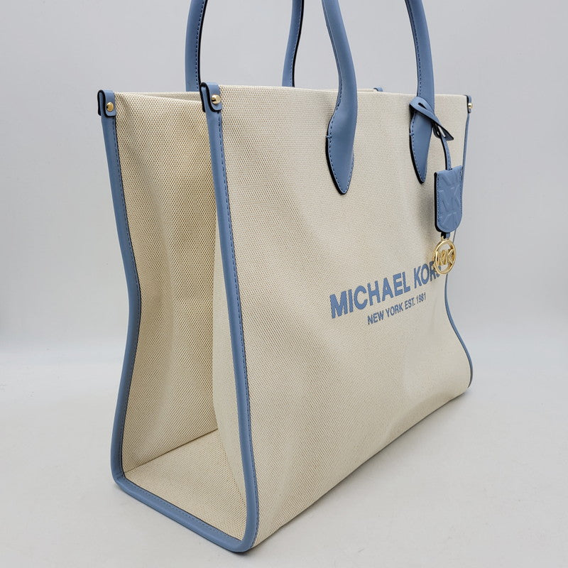 【中古品】【レディース】 Michael Kors マイケルコース 35S2G7ZT3C 2WAY TOTE BAG 2ウェイトートバッグ 鞄 カバン 188-250227-ma-06-izu カラー：青系/オートミール 万代Net店