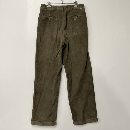 【中古品】【メンズ】 TOMMY HILFIGER トミーヒルフィガー 90S CORDUROY PANTS コーデュロイ パンツ ボトムス 157-250301-as-11-izu サイズ：32×30 カラー：ブラウン 万代Net店