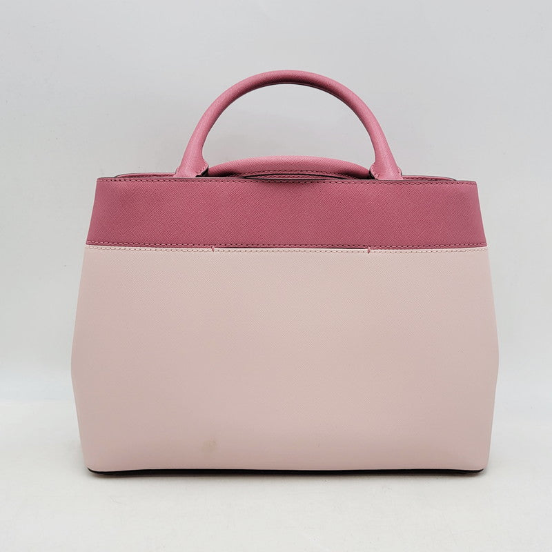 【中古品】【レディース】 Michael Kors マイケルコース 35S8GX2S2T ヘイリー レザー ミディアム サッチェル 2WAY HAND BAG 2ウェイハンドバッグ 鞄 カバン 188-250227-ma-08-izu カラー：ピンク 万代Net店