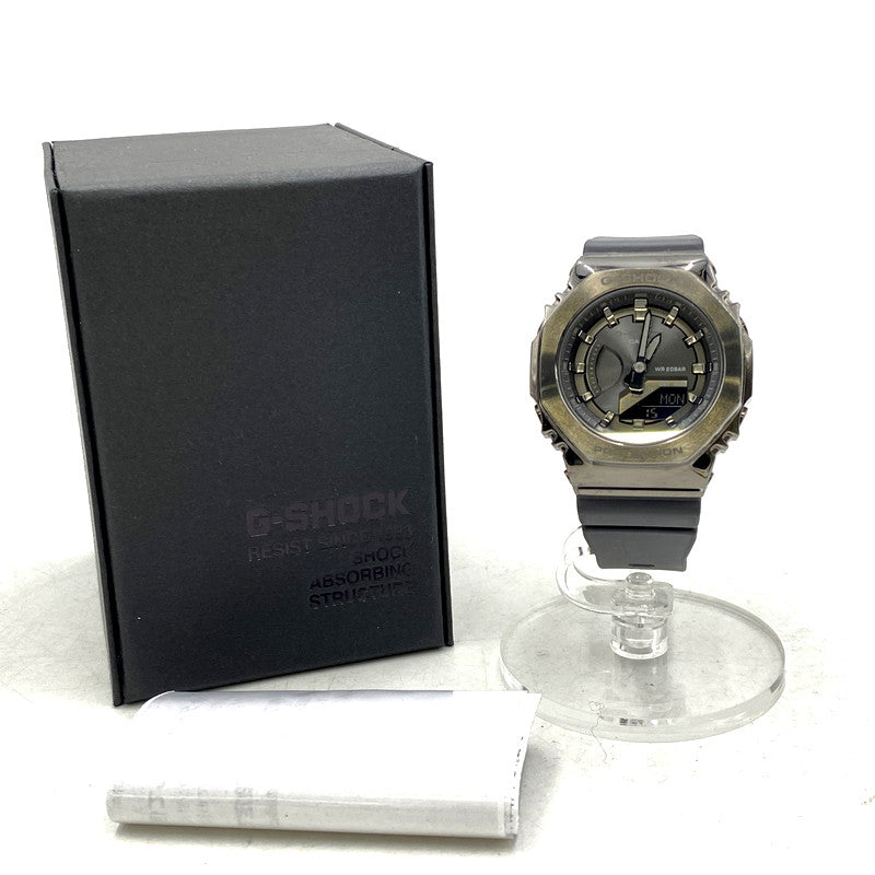 【中古品】【メンズ/レディース】 G-SHOCK ジーショック ANALOG-DIGITAL WOMEN WATCH GM-S2100B アナログ デジタル ウーマン 腕時計 196-250224-as-23-izu サイズ：45.9 × 40.4 × 11 mm カラー：グレー系 万代Net店